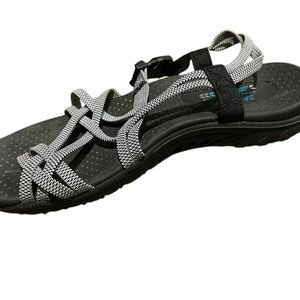 Skechers Black and White Women's Sandals
